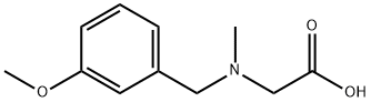 [(3-Methoxy-benzyl)-methyl-amino]-acetic acid Structure