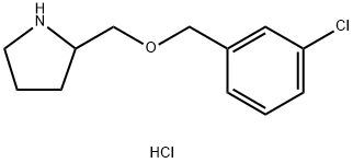 2-(3-Chloro-benzyloxymethyl)-pyrrolidine hydrochloride Structure
