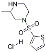 3-Methyl-1-(thiophene-2-sulfonyl)-piperazine hydrochloride 구조식 이미지