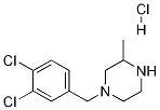 1-(3,4-Dichloro-benzyl)-3-methyl-piperazine hydrochloride Structure