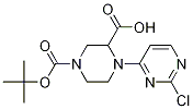 4-(2-Chloro-pyrimidin-4-yl)-piperazine-1,3-dicarboxylic acid 1-tert-butyl ester 구조식 이미지