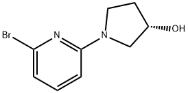 (S)-1-(6-브로모-피리딘-2-일)-피롤리딘-3-올 구조식 이미지