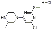 4-Chloro-6-(3-methyl-piperazin-1-yl)-2-methylsulfanyl-pyrimidine hydrochloride Structure