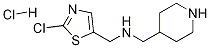 (2-Chloro-thiazol-5-ylmethyl)-piperidin-4-ylmethyl-amine hydrochloride 구조식 이미지