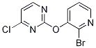 2-(2-Bromo-pyridin-3-yloxy)-4-chloro-pyrimidine Structure