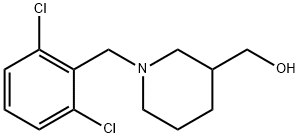 [1-(2,6-Dichloro-benzyl)-piperidin-3-yl]-methanol Structure