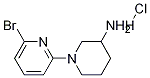 6'-Bromo-3,4,5,6-tetrahydro-2H-[1,2']bipyridinyl-3-ylamine hydrochloride 구조식 이미지