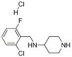 (2-Chloro-6-fluoro-benzyl)-piperidin-4-yl-amine hydrochloride Structure