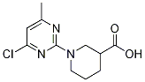 1-(4-Chloro-6-methyl-pyrimidin-2-yl)-piperidine-3-carboxylic acid 구조식 이미지