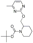 2-(4-Methyl-pyrimidin-2-yloxymethyl)-piperidine-1-carboxylic acid tert-butyl ester 구조식 이미지