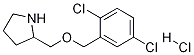 2-(2,5-Dichloro-benzyloxymethyl)-pyrrolidine hydrochloride Structure