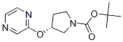 (R)-3-(Pyrazin-2-yloxy)-pyrrolidine-1-carboxylic acid tert-butyl ester 구조식 이미지