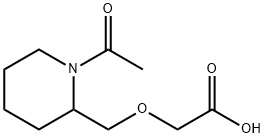 (1-Acetyl-piperidin-2-ylMethoxy)-acetic acid 구조식 이미지