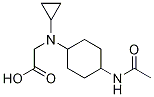 (1R,4R)-[(4-AcetylaMino-cyclohexyl)-cyclopropyl-aMino]-acetic acid 구조식 이미지