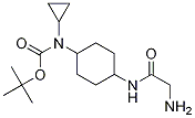 (1R,4R)-[4-(2-AMino-acetylaMino)-cyclohexyl]-cyclopropyl-carbaMic acid tert-butyl ester 구조식 이미지