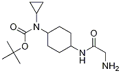 (1R,4R)-[4-(2-AMino-acetylaMino)-cyclohexyl]-cyclopropyl-carbaMic acid tert-butyl ester Structure