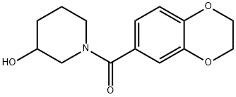 (2,3-Dihydro-benzo[1,4]dioxin-6-yl)-(3-hydroxy-piperidin-1-yl)-Methanone 구조식 이미지
