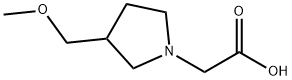 (3-MethoxyMethyl-pyrrolidin-1-yl)-acetic acid Structure