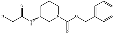 (R)-3-(2-Chloro-acetylaMino)-piperidine-1-carboxylic acid benzyl ester 구조식 이미지