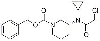 (R)-3-[(2-Chloro-acetyl)-cyclopropyl-aMino]-piperidine-1-carboxylic acid benzyl ester 구조식 이미지