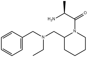 (S)-2-AMino-1-{2-[(benzyl-ethyl-aMino)-Methyl]-piperidin-1-yl}-propan-1-one 구조식 이미지