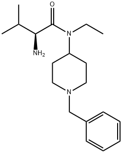 (S)-2-AMino-N-(1-benzyl-piperidin-4-yl)-N-ethyl-3-Methyl-butyraMide 구조식 이미지