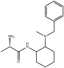 (S)-2-AMino-N-[2-(benzyl-Methyl-aMino)-cyclohexyl]-propionaMide 구조식 이미지