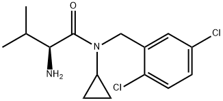 (S)-2-AMino-N-cyclopropyl-N-(2,5-dichloro-benzyl)-3-Methyl-butyraMide 구조식 이미지