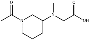 [(1-Acetyl-piperidin-3-yl)-Methyl-aMino]-acetic acid 구조식 이미지