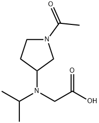 [(1-Acetyl-pyrrolidin-3-yl)-isopropyl-aMino]-acetic acid Structure