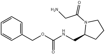 [(S)-1-(2-AMino-acetyl)-pyrrolidin-2-ylMethyl]-carbaMic acid benzyl ester 구조식 이미지