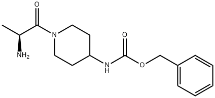 [1-((S)-2-AMino-propionyl)-piperidin-4-yl]-carbaMic acid benzyl ester 구조식 이미지