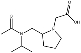 {2-[(Acetyl-isopropyl-aMino)-Methyl]-pyrrolidin-1-yl}-acetic acid 구조식 이미지