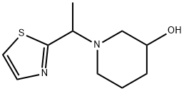 1-(1-티아졸-2-일-에틸)-피페리딘-3-올 구조식 이미지