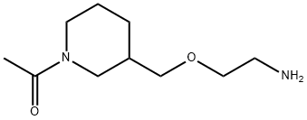 1-[3-(2-AMino-ethoxyMethyl)-piperidin-1-yl]-ethanone 구조식 이미지