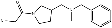 1-{3-[(Benzyl-Methyl-aMino)-Methyl]-pyrrolidin-1-yl}-2-chloro-ethanone Structure