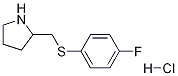 2-(4-Fluoro-phenylsulfanylMethyl)-pyrrolidine hydrochloride Structure