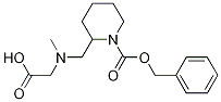 2-[(CarboxyMethyl-Methyl-aMino)-Methyl]-piperidine-1-carboxylic acid benzyl ester 구조식 이미지