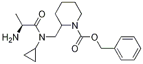 2-{[((S)-2-AMino-propionyl)-cyclopropyl-aMino]-Methyl}-piperidine-1-carboxylic acid benzyl ester 구조식 이미지