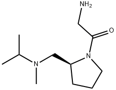 2-AMino-1-{(S)-2-[(isopropyl-Methyl-aMino)-Methyl]-pyrrolidin-1-yl}-ethanone 구조식 이미지