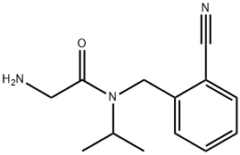 2-AMino-N-(2-cyano-benzyl)-N-isopropyl-acetaMide Structure