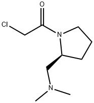 2-Chloro-1-((S)-2-diMethylaMinoMethyl-pyrrolidin-1-yl)-ethanone 구조식 이미지