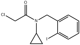 2-Chloro-N-cyclopropyl-N-(2-iodo-benzyl)-acetaMide 구조식 이미지