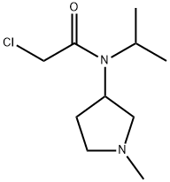 2-Chloro-N-isopropyl-N-(1-Methyl-pyrrolidin-3-yl)-acetaMide 구조식 이미지