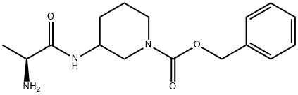 3-((S)-2-AMino-propionylaMino)-piperidine-1-carboxylic acid benzyl ester Structure