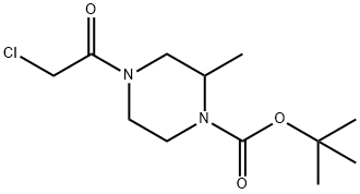 4-(2-Chloro-acetyl)-2-Methyl-piperazine-1-carboxylic acid tert-butyl ester Structure