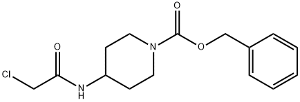 4-(2-Chloro-acetylaMino)-piperidine-1-carboxylic acid benzyl ester 구조식 이미지