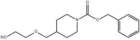 4-(2-Hydroxy-ethoxyMethyl)-piperidine-1-carboxylic acid benzyl ester Structure