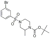 4-(3-BroMo-benzenesulfonyl)-2-Methyl-piperazine-1-carboxylic acid tert-butyl ester Structure