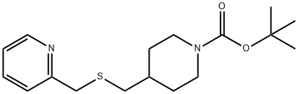 4-(Pyridin-2-ylMethylsulfanylMethyl
)-piperidine-1-carboxylic acid tert
-butyl ester Structure